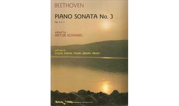 BEETHOVEN L.V. - SONATA Nº3 DO M - OP.2 Nº3