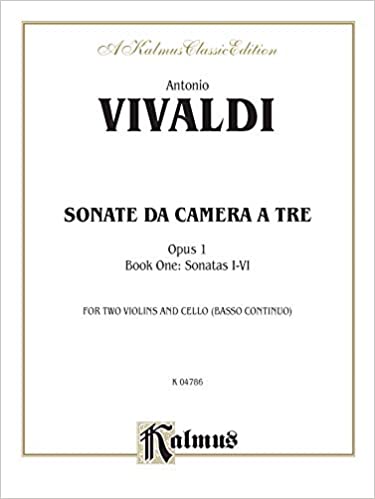 VIVALDI A. - SONATAS DE CAMARA V.1 (1-6) 2V/VC - OP.1