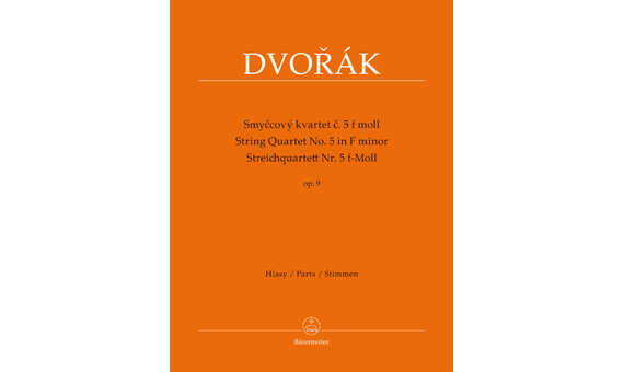 DVORAK A. - CUARTETO FA m (PT) 2V/VA/VC - OP.9 Nº 5