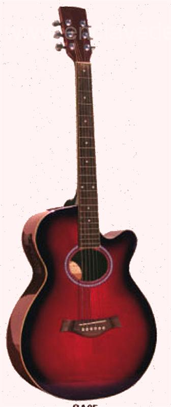 GUITARRA ELECTRO-ACUSTICA - ACADEMY CA05CE ROJA