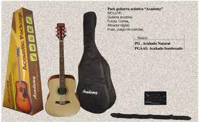 GUITARRA ACÚSTICA - (PACK) ACADEMY SOMBREADA O NATURAL