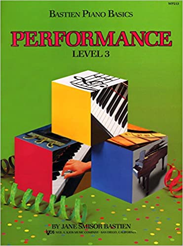 BASTIEN J. - PIANO BASICS PERFORMANCE V.3 - (INGLES) (WP213)