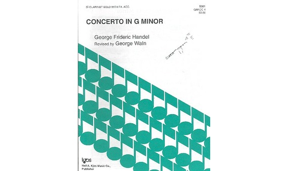 HANDEL.- CONCIERTO EN SOL m (CL/ P)
