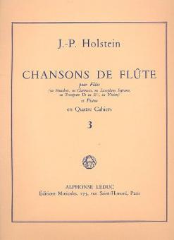 HOLSTEIN J.P. - CHANSONS DE FLUTE V.3