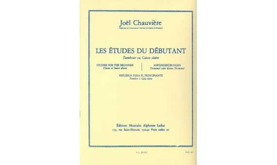 CHAUVIERE J. - ESTUDIOS PARA PRINCIPIANTES (TAMBOR O CAJA CLARA)