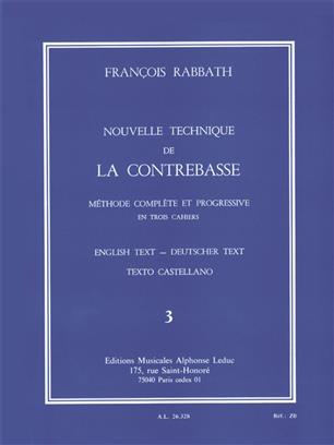 RABBATH F. - NUEVA TECNICA DEL CONTRABAJO V.3