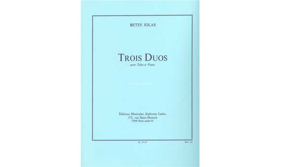 JOLAS B. - DUOS (3) TUBA Y PIANO