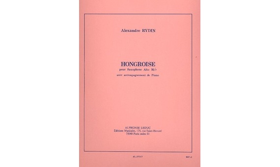 RYDIN A. - HONGROISE (SAXO MIb/PIANO)