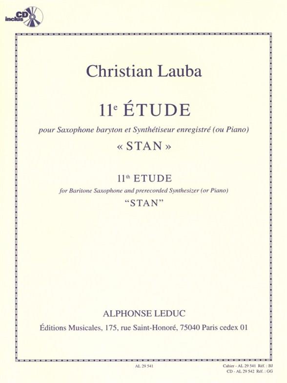 LAUBA C. - STAN ESTUDIO Nº 11 SAXO BARITONO Y PIANO (+CD)