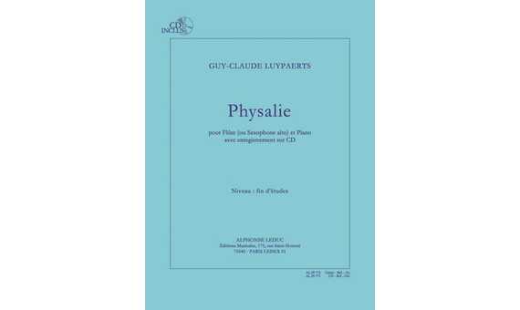 LUYPAERTS G.C. - PHYSALIE (FLAUTA o SAXOFON Y PIANO) +CD