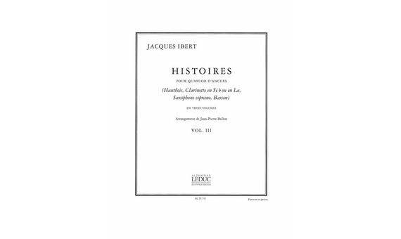 J Ibert - Histoires Vol.3 (Oboe, Clarinete, Saxo Soprano y Fagot)