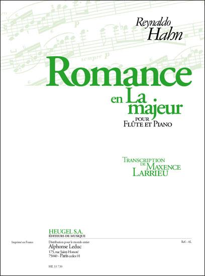 HAHN R. - ROMANCE LA M (FL/P)