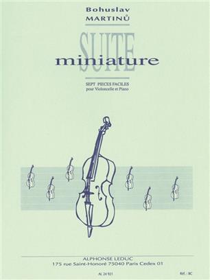 MARTINU B. - SUITE MINIATURA -VIOLONCHELO