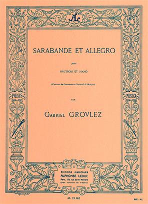 GROVLEZ G. - SARABANDA Y ALLEGRO -OBOE