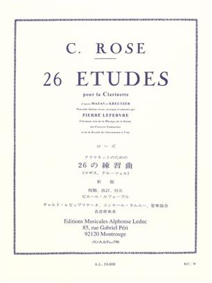 ROSE C. - ESTUDIOS SOBRE MAZAS Y KREUTZER (26) -