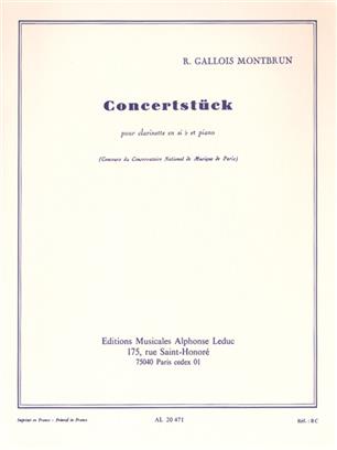 GALLOIS MONTBRUN R. - PIEZA DE CONCIERTO -