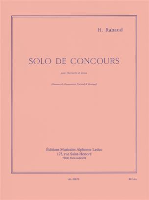 RABAUD - SOLO CONCURSO - OP.10 - CLARINETE Y PIANO