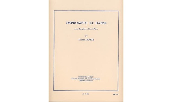 BOZZA E. - IMPROMPTU ET DANSE -
