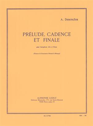 DESENCLOS A. - PRELUDIO CADENCIA Y FINAL - SAXO Y PIANO -