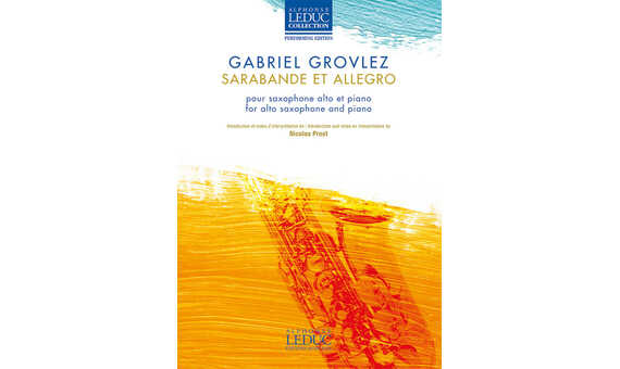 GROVLEZ G. - SARABANDA Y ALLEGRO - (SAXO /P)