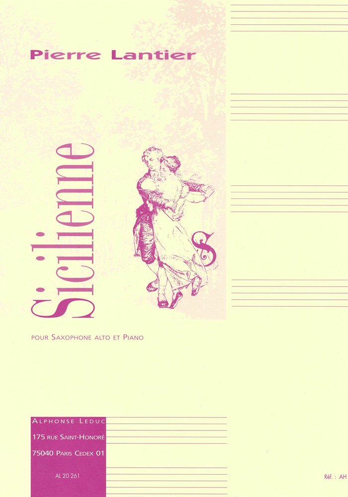 LANTIER P. - SICILIANA - SAXOFON ALTO Y PIANO