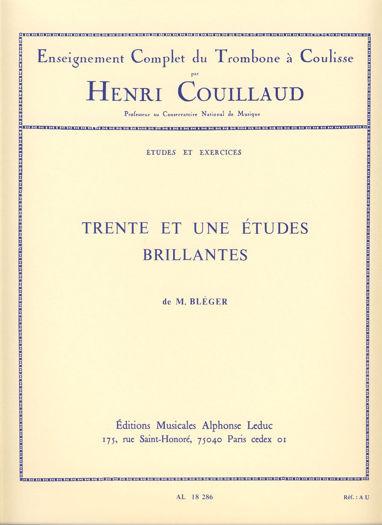 BLEGER M. - ESTUDIOS BRILLANTES (31) REV,COUILLAUD