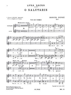 DUPRE M. - O SATUTARIS SATB - OP.9