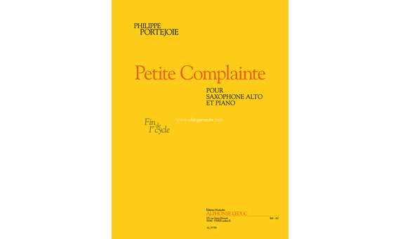 Philippe Portejoie -petite complainte ( fin de cycle 1) saxo alto/piano