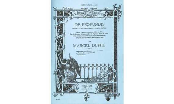 DUPRE M. - DE PROFUNDIS (SATB) + PIANO