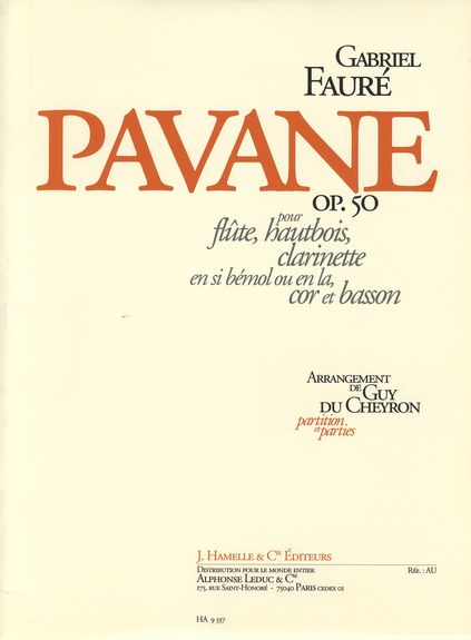 FAURE G. - PAVANA (SC+PT) FL/OB/CL/TR/FG - OP.50