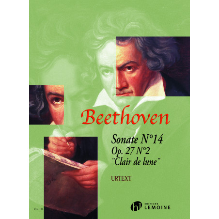 BEETHOVEN L.V. - SONATA Nº14 DO# m CLARO LUNA URTEXT - ºP.27 Nº2