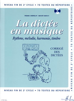 CHEPELOV/MENUT - DICTEE EN MUSIQUE Vº6 CORRIGE