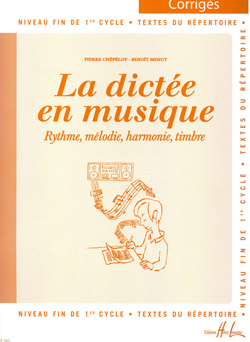 CHEPELOV/MENUT - DICTEE EN MUSIQUE Vº3 CORRIGE