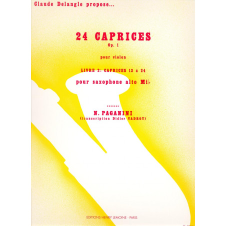 PAGANINI N. - CAPRICHOS V.2 (13-24) - OP.1