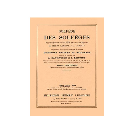 LEMOINE H. - SOLFEO DE LOS SOLFEOS V.3G (SA) -