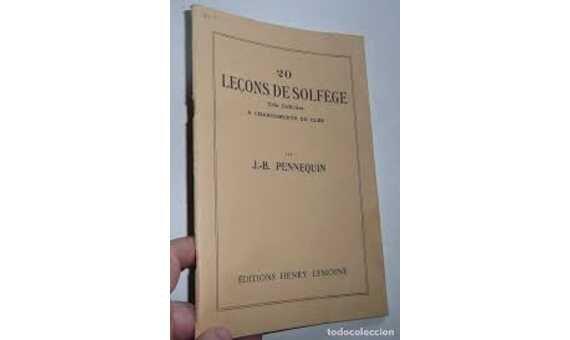 PENNEQUIN - LECCIONES DE SOLFEO (20) -