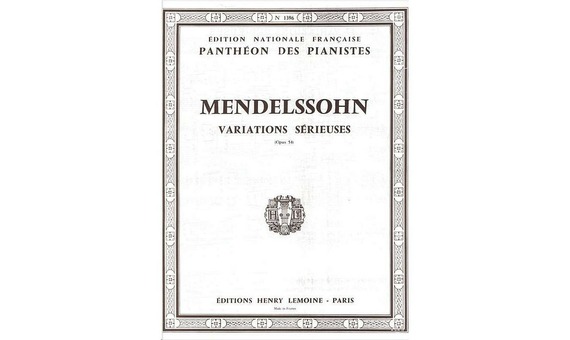 MENDELSSOHN.- VARIATIONS SERIEUSES OP 54 (PIANO)
