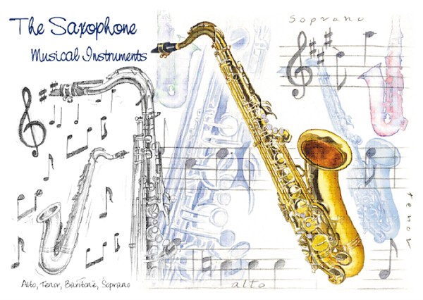 REGALO - TARJETA SAXOFONES