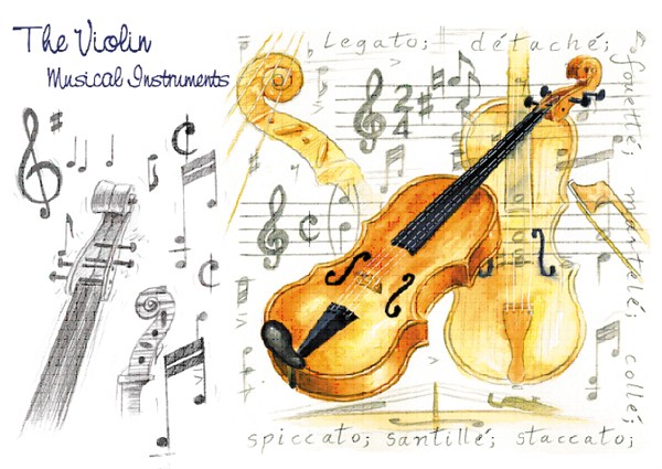 REGALO - TARJETA VIOLINES