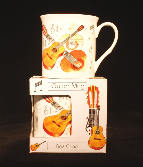 REGALO - TAZA BLANCA GUITARRA CLASICA-DESCATALOGADIO