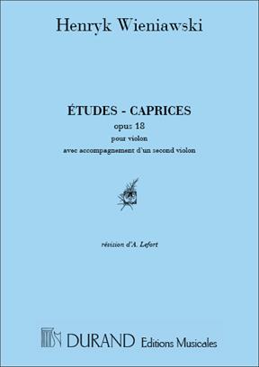 WIENIAWSKI H. - ESTUDIOS CAPRICHOS V.1 - OP.18 -2VIOLINES -