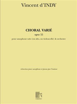 D´INDY V. - CORAL VARIADO - OP.55 -SAXO Y PIANO-