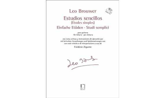 BROUWER L. - ESTUDIOS SENCILLOS (20) ZIGANTE (+AUDIO DESCARGABLE)
