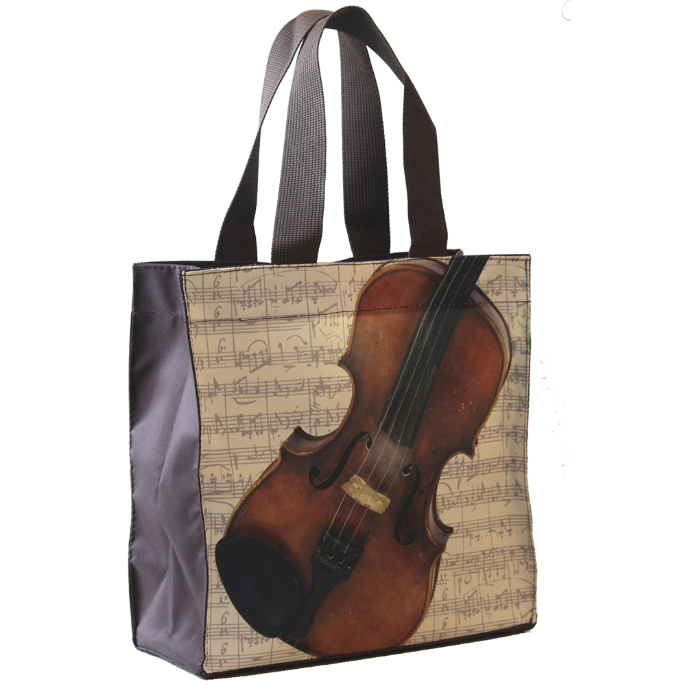 REGALO - BOLSO CON MOTIVOS MUSICALES (VIOLIN)