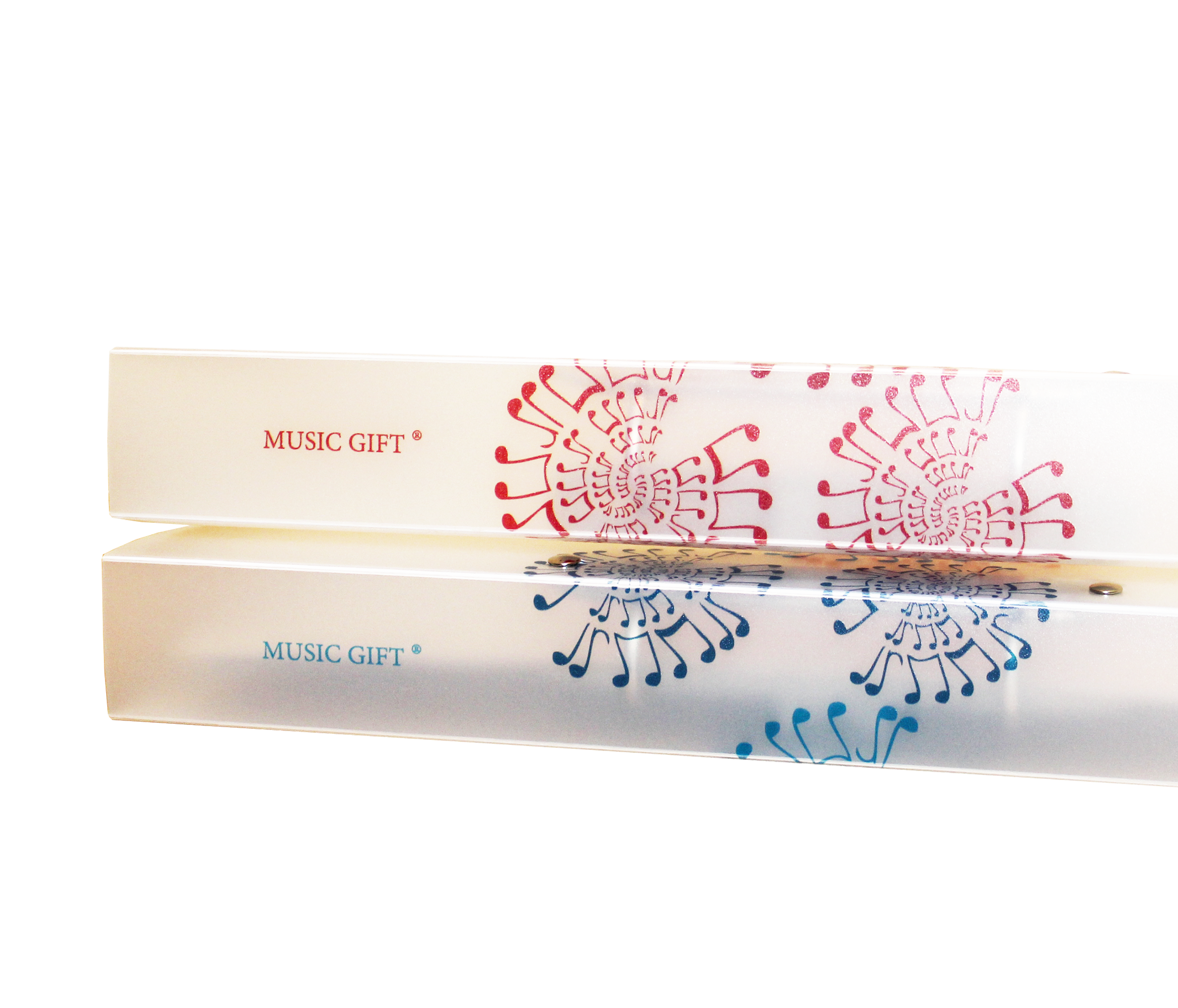 REGALO - ARCHIVADORES CON MOTIVOS MUSICALES ( COLOR ROJO O AZUL)
