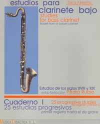 RUBIO P. - ESTUDIOS PROGRESIVOS CLARINETE BAJO (30) V.2
