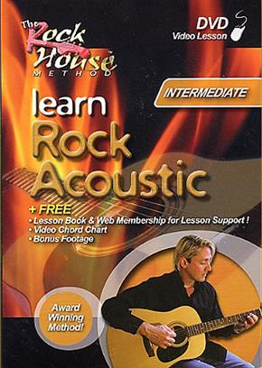 LEARN ROCK ACOUSTIC GUITAR INTERMEDIATE (DVD) ESPAÑOL "ROCK HOUSE"