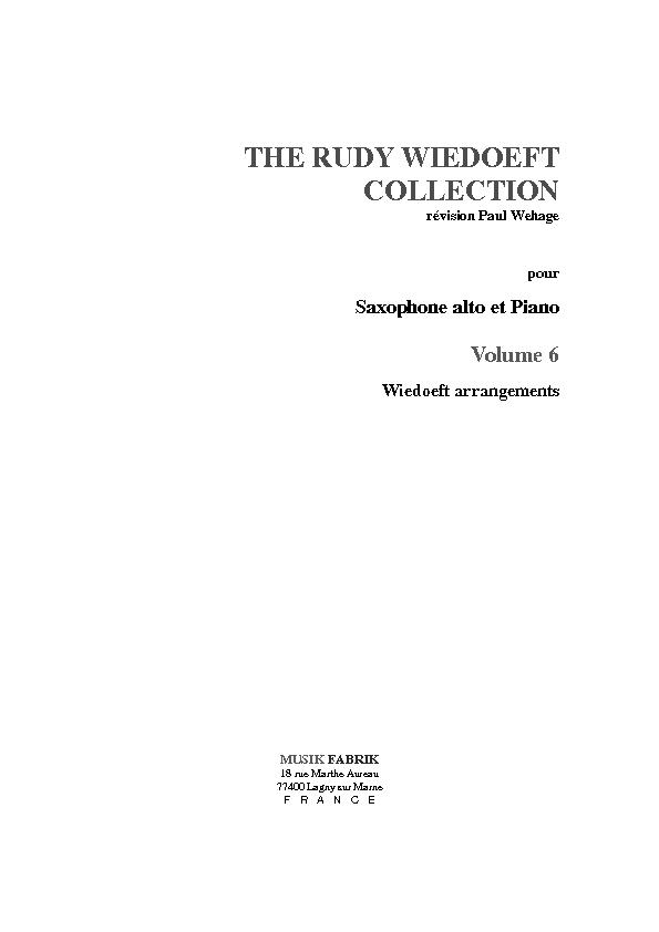 ALBUM - THE RUDY WIEDOFT COLLECTION V.VI