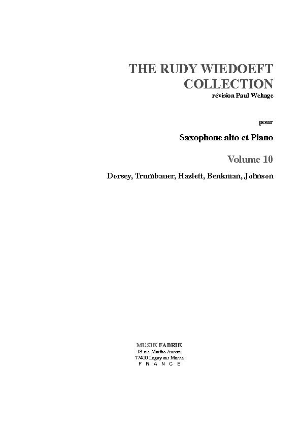 ALBUM - THE RUDY WIEDOFT COLLECTION V.X