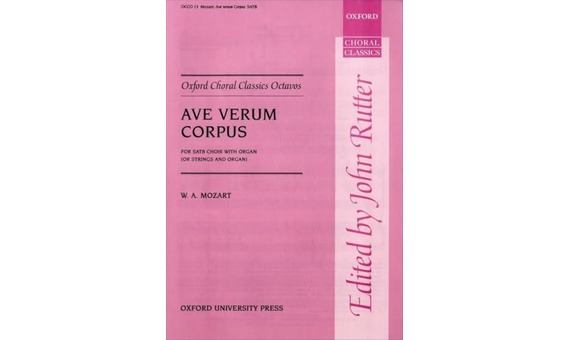 MOZART W.A. - AVE VERUM CORPUS SATB - KV.618